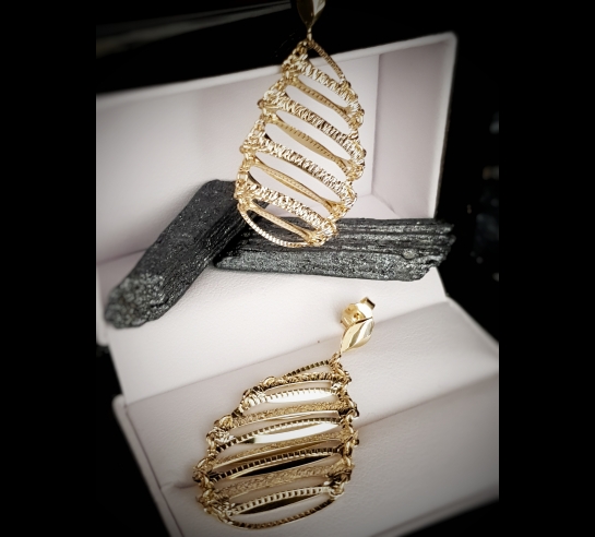 Zlaté náušnice Beatrix