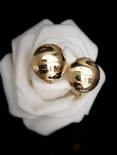 Zlaté náušnice okrúhle...