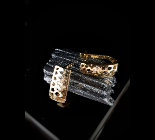 Zlaté náušnice Odie