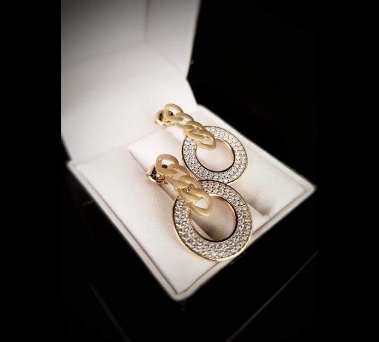 Zlaté náušnice Liana