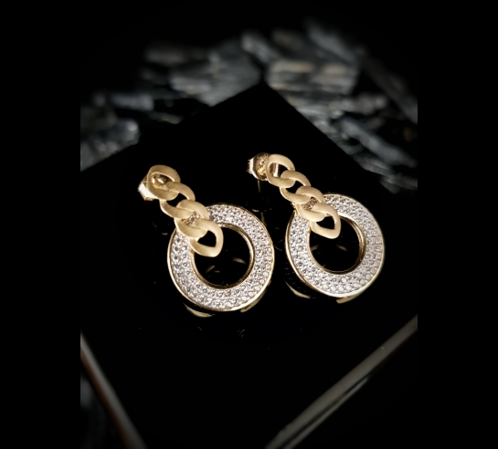 Zlaté náušnice Liana