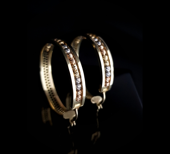 Zlaté náušnice Adelit