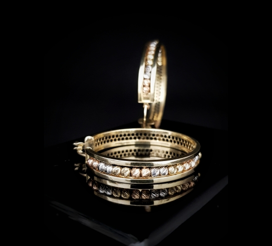 Zlaté náušnice Adelit