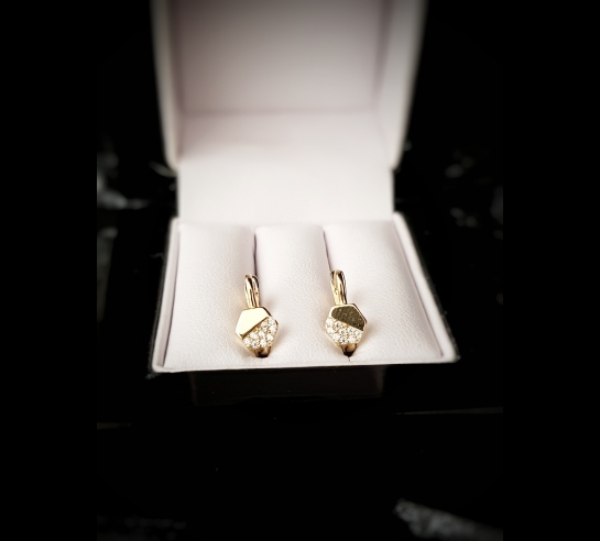 Detské zlaté náušnice Filipe