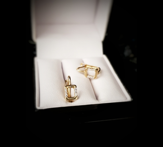 Detské zlaté náušnice Sindy