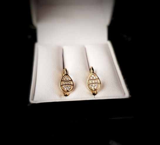 Detské zlaté náušnice Avalai