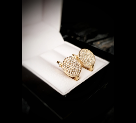 Detské zlaté náušnice okrúhle so...