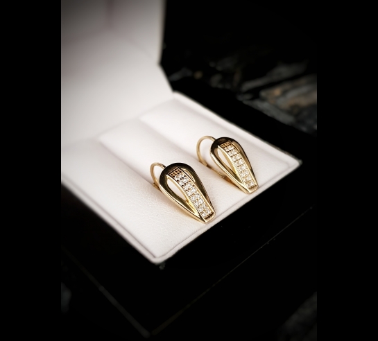 Detské zlaté náušnice Omait