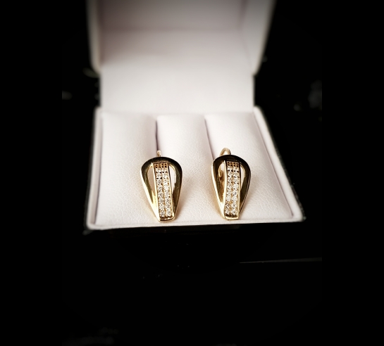 Detské zlaté náušnice Omait