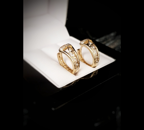 Detské zlaté náušnice Rosco