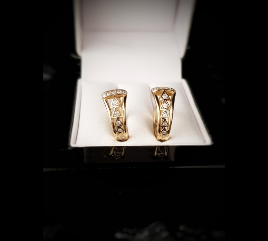 Detské zlaté náušnice Rosco