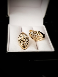 Zlaté náušnice Anadi 2