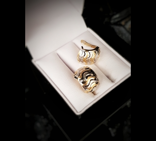 Zlaté náušnice Viola