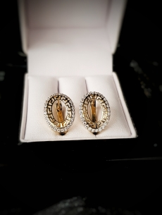 Zlaté náušnice oválne s... 2