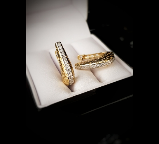 Zlaté náušnice Kateil