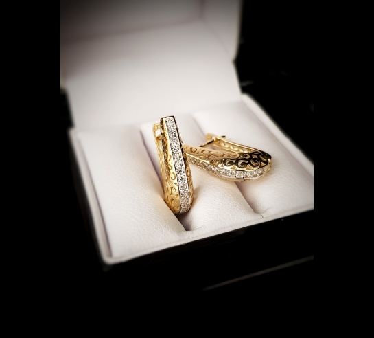 Zlaté náušnice Kateil