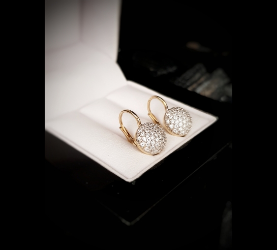 Zlaté náušnice Laberit