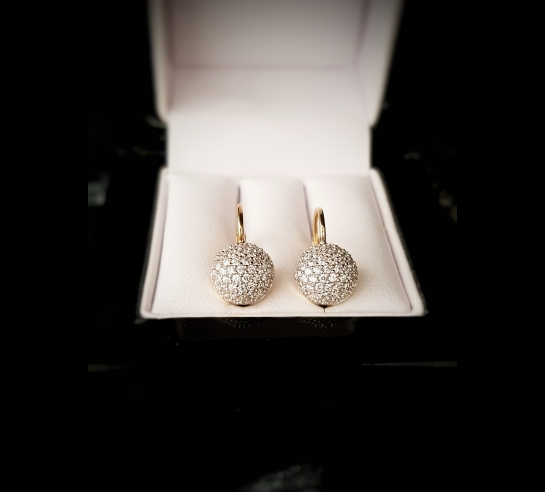 Zlaté náušnice Laberit