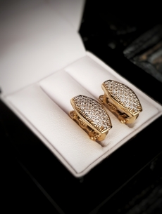 Zlaté náušnice Dante