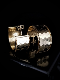 Zlaté náušnice Neo Nero Mona 2