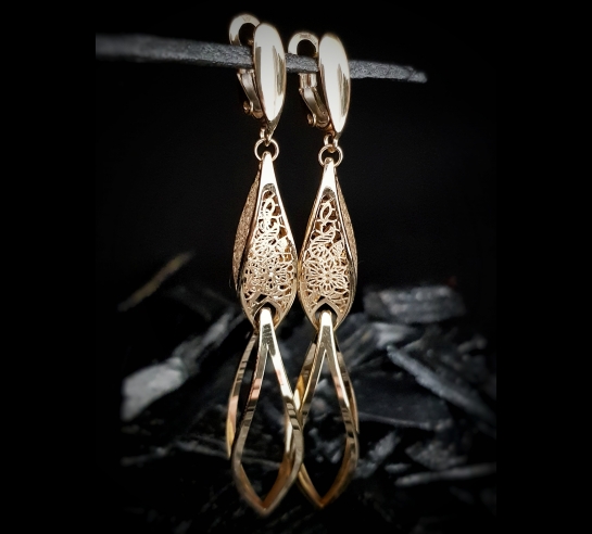 Zlaté náušnice Neo Nero