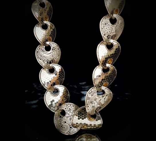 Zlatý dámsky náhrdelník Luxury Neonero