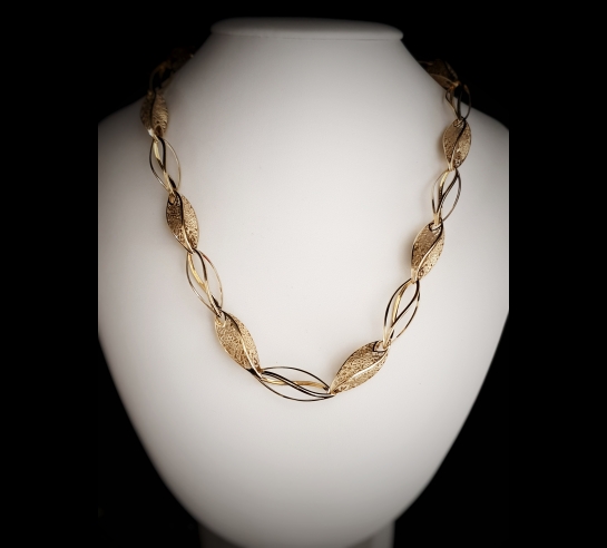 Zlatý náhrdelník dámsky Neonero čipka...