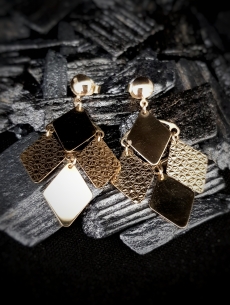 Zlaté náušnice dámske Gellerit 2