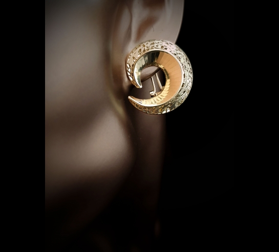 Zlaté náušnice Snail