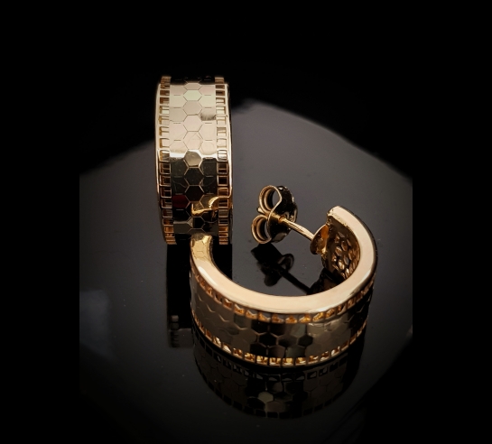 Zlaté náušnice Linda