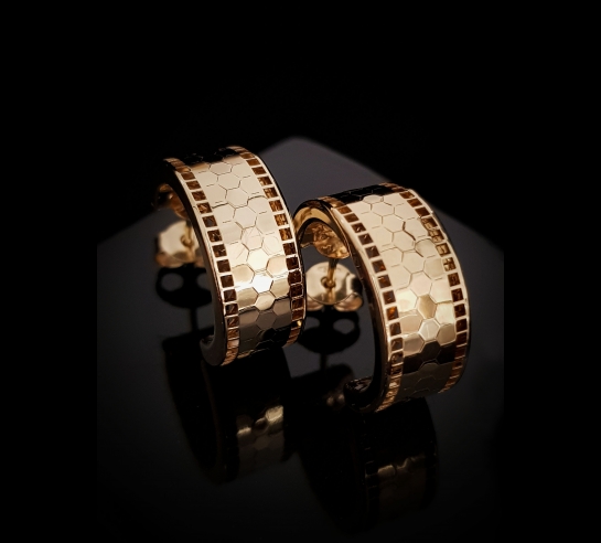 Zlaté náušnice Linda