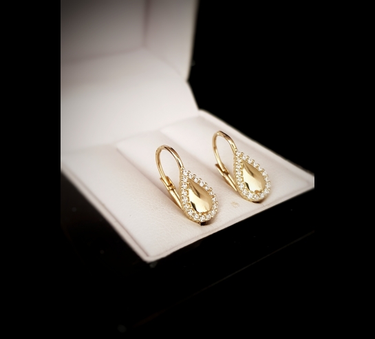 Detské zlaté náušnice Minela