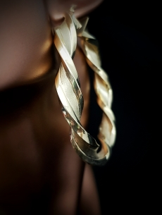 Zlaté kruhové náušnice 2