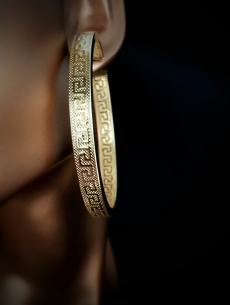 Zlaté kruhové náušnice 2