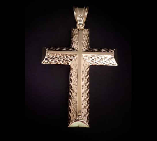 Zlatý kríž s umučením v detailnom...