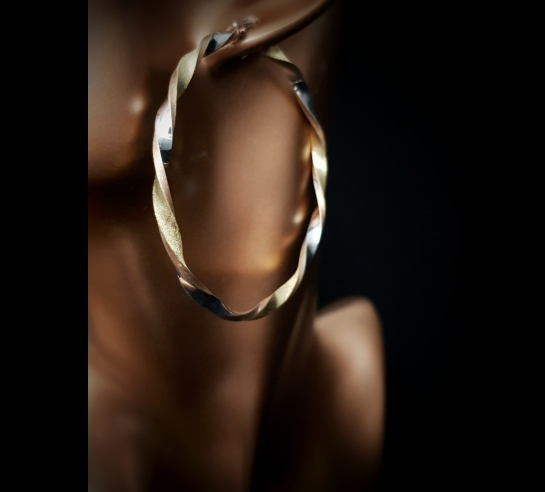 Zlaté kruhové náušnice