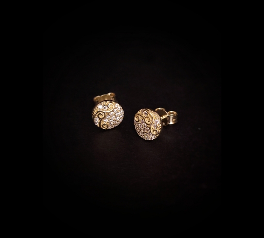 Zlaté náušnice Tania