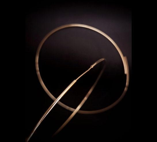 Zlaté kruhové náušnice Aldery