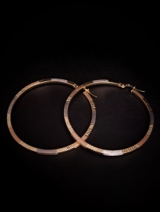 Zlaté kruhové náušnice Sally 2