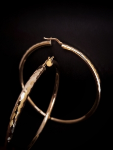 Zlaté náušnice kruhové s...