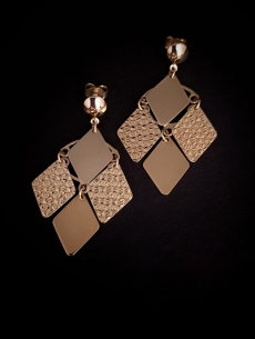 Zlaté náušnice dámske Gellerit