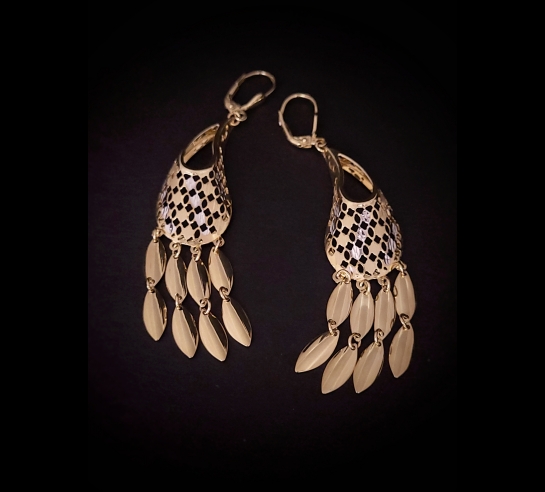 Zlaté náušnice Savana