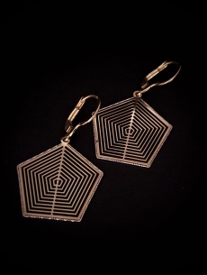 Zlaté náušnice Levis