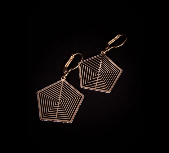 Zlaté náušnice Levis