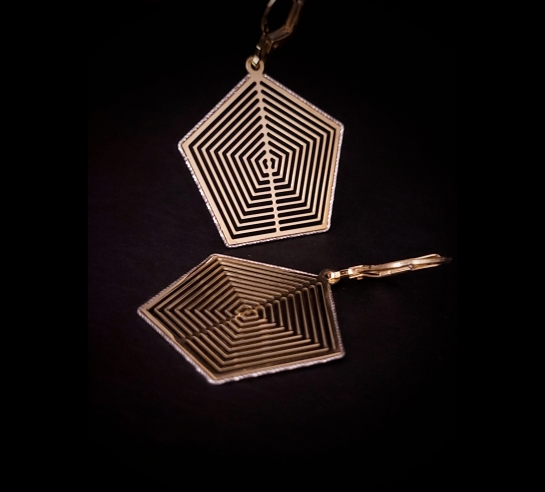 Zlaté náušnice Levis