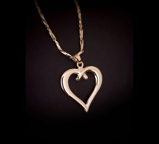 Zlatý prívesok hladké srdiečko