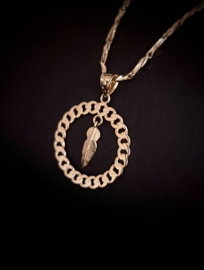 Zlatý prívesok s pohyblivým...