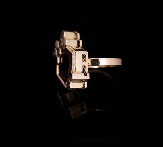 Zlatý jedinečný prsteň Fabulous