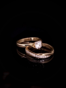 Zlatý dvojitý prsteň Mirabel 2