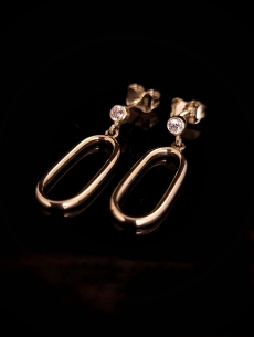 Zlaté náušnice Briana